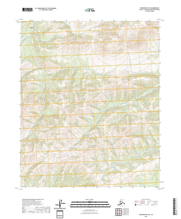 Livengood B-6 SE, AK — USGS 7.5-minute topo (2024)