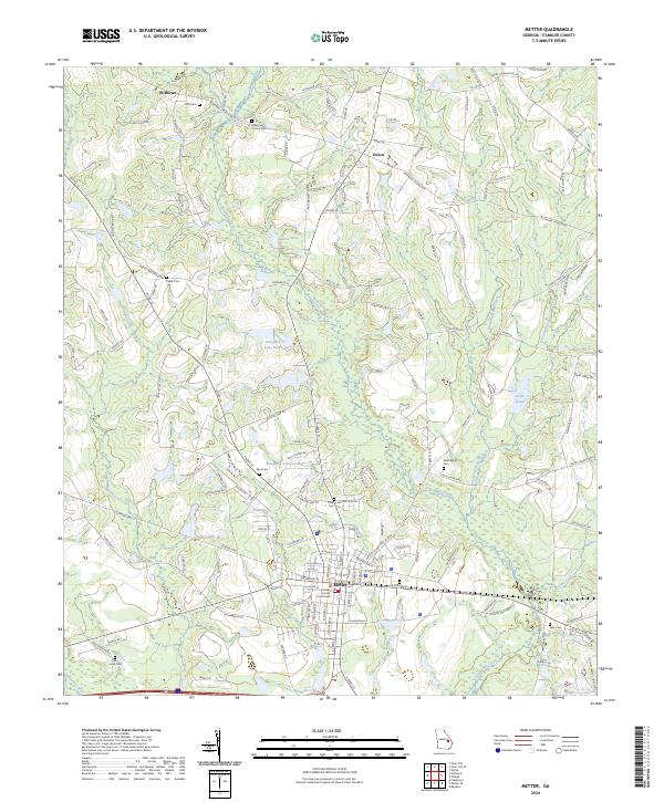 Metter, GA — USGS 7.5-minute topo (2024)