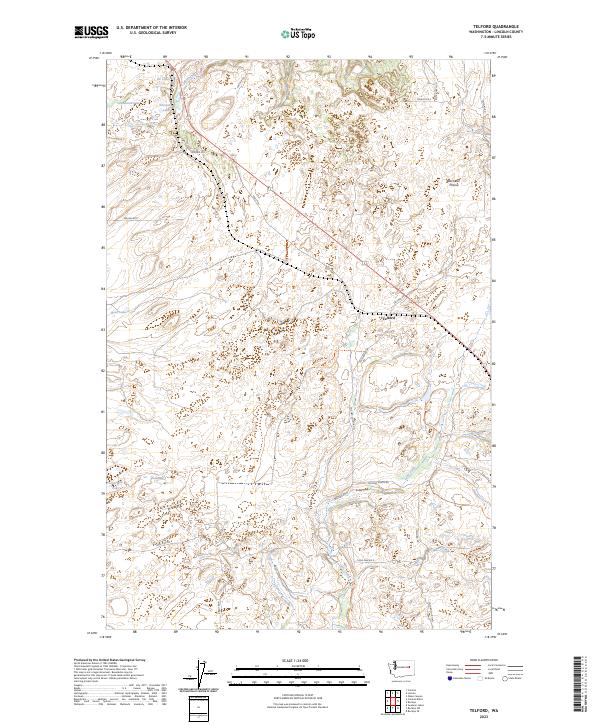 Telford, WA — USGS 7.5-minute topo (2023)