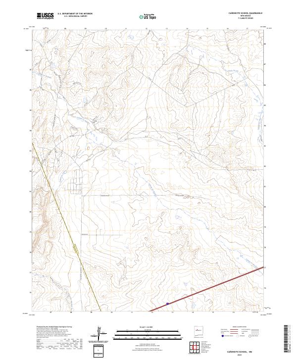Canoncito School, NM — USGS 7.5-minute topo (2023)