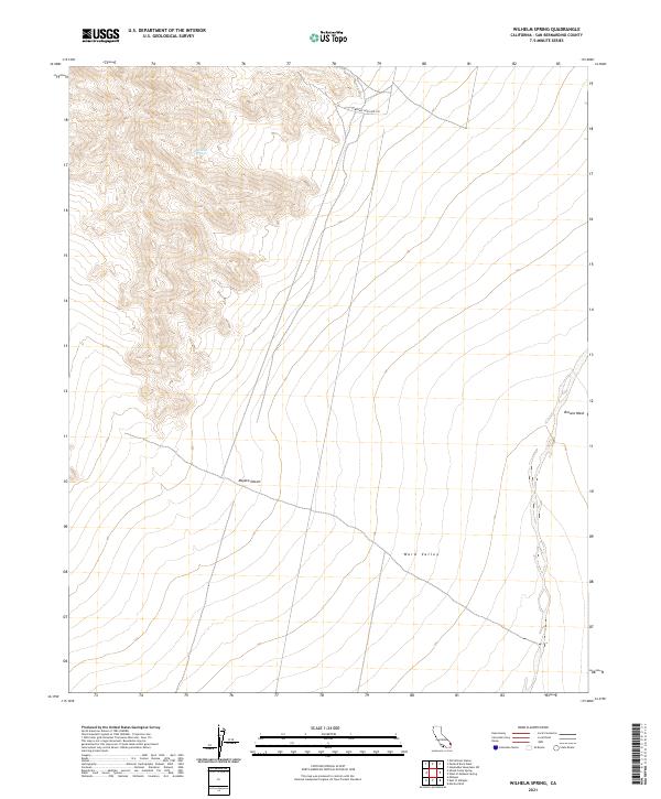 Wilhelm Spring, CA — USGS 7.5-minute topo (2021)