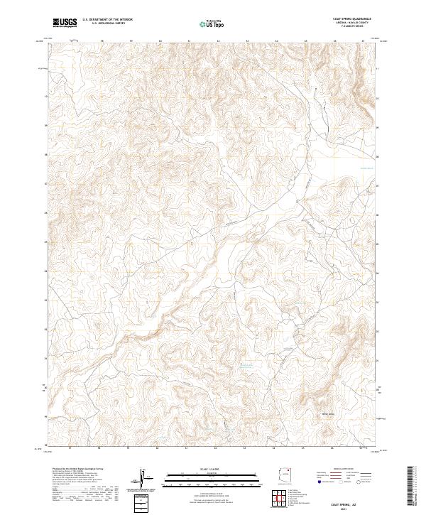 Coat Spring, AZ — USGS 7.5-minute topo (2021)