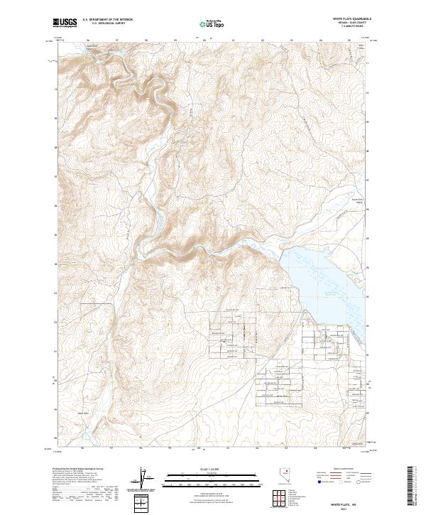 White Flats, NV — USGS 7.5-minute topo (2021)