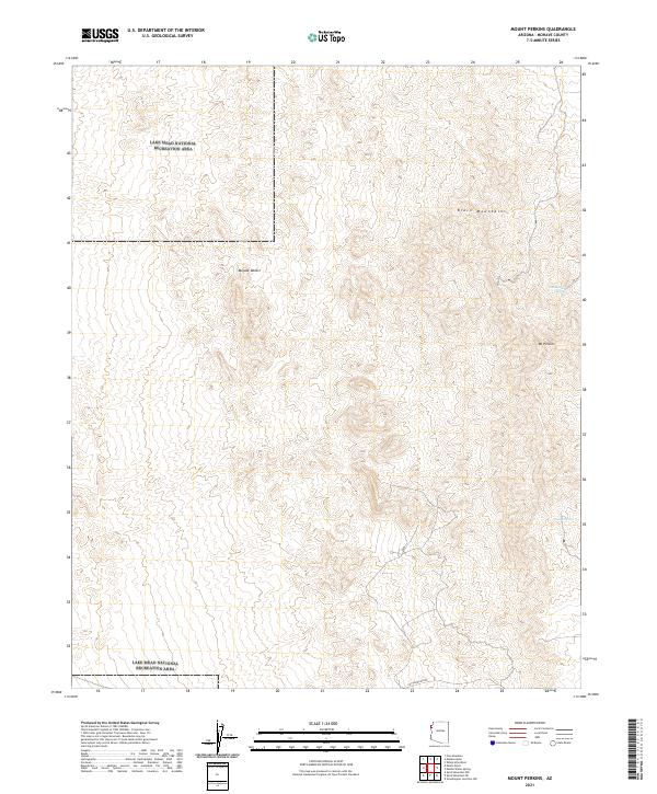 Mount Perkins, AZ — USGS 7.5-minute topo (2021)