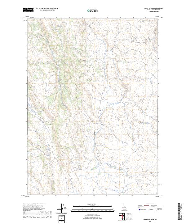 Hurry Up Creek, ID — USGS 7.5-minute topo (2023)