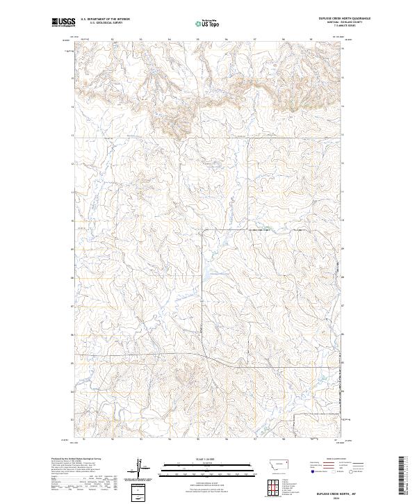 Duplisse Creek North, MT — USGS 7.5-minute topo (2024)