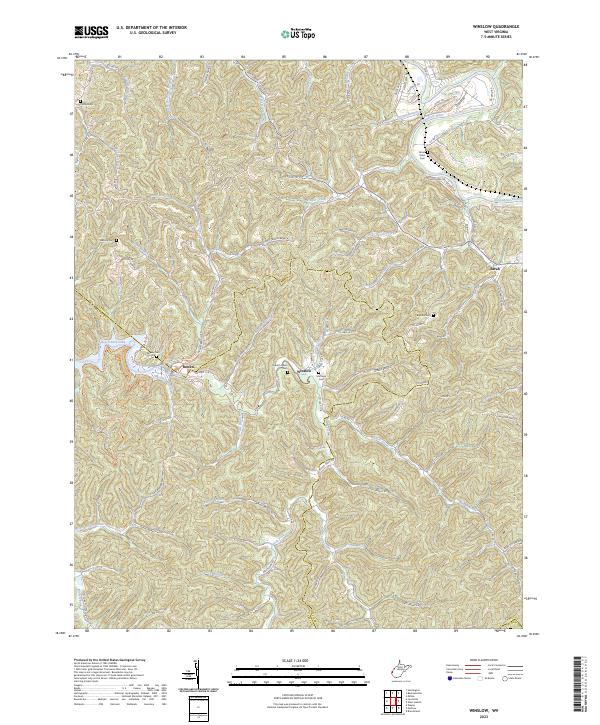 Winslow, WV — USGS 7.5-minute topo (2023)