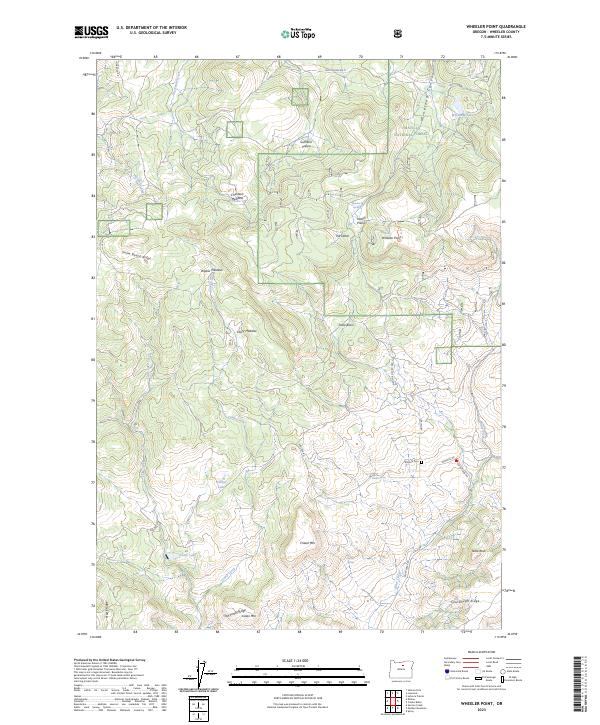 Wheeler Point, OR — USGS 7.5-minute topo (2023)