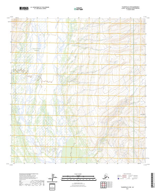Talkeetna B-4 NW, AK — USGS 7.5-minute topo (2023)