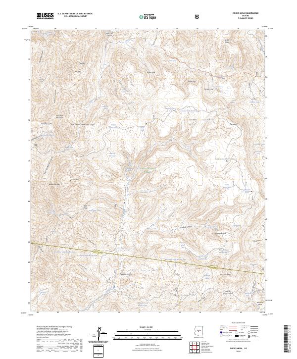 Cooks Mesa, AZ — USGS 7.5-minute topo (2023)