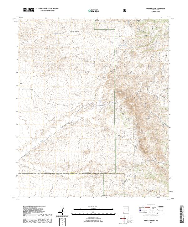 Eagle Eye Peak, NM — USGS 7.5-minute topo (2023)