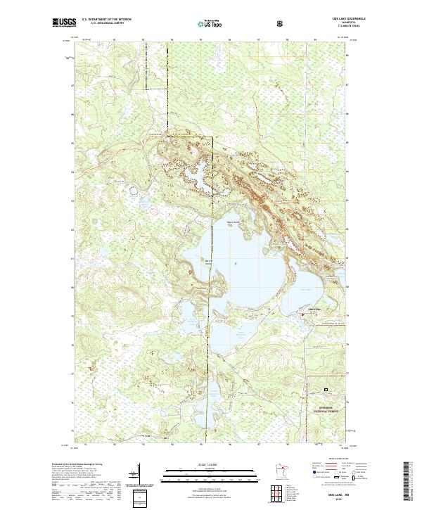 Side Lake, MN — USGS 7.5-minute topo (2022)
