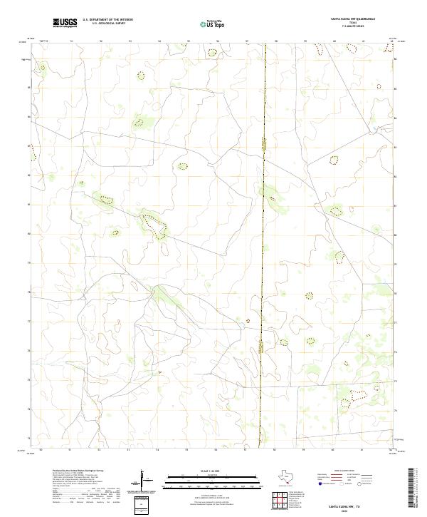 Santa Elena NW, TX — USGS 7.5-minute topo (2022)