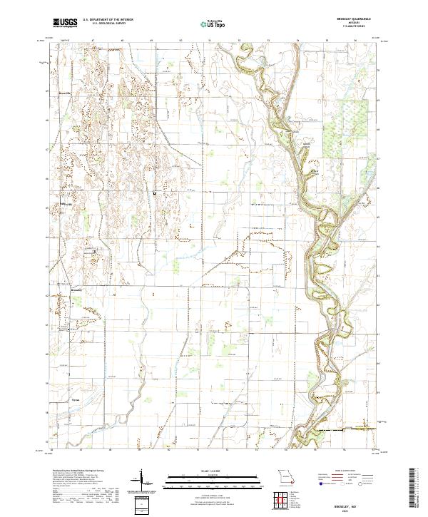 Broseley, MO — USGS 7.5-minute topo (2021)