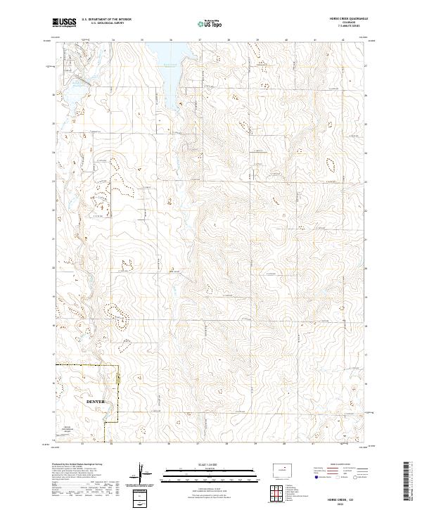 Horse Creek, CO — USGS 7.5-minute topo (2022)
