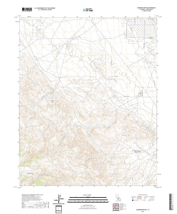 Carneros Rocks, CA — USGS 7.5-minute topo (2021)