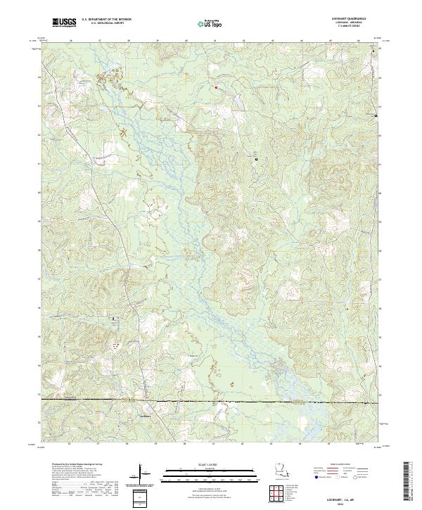 Lockhart, LA-AR — USGS 7.5-minute topo (2024)