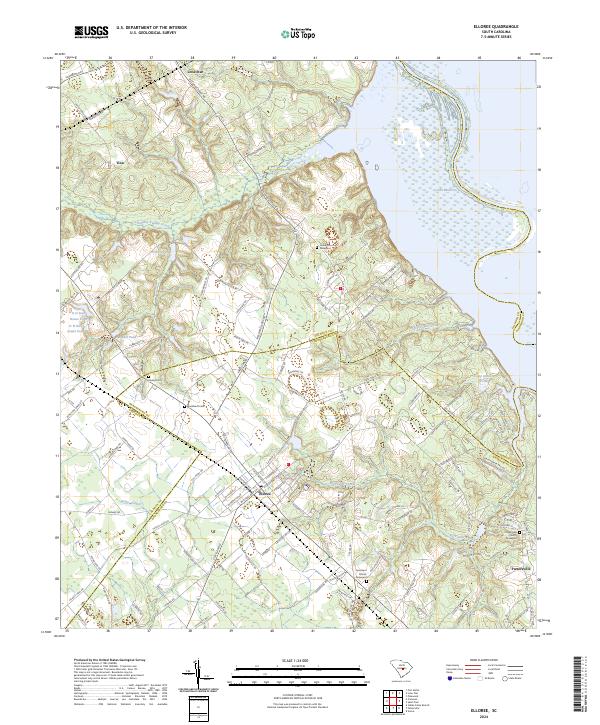 Elloree, SC — USGS 7.5-minute topo (2024)