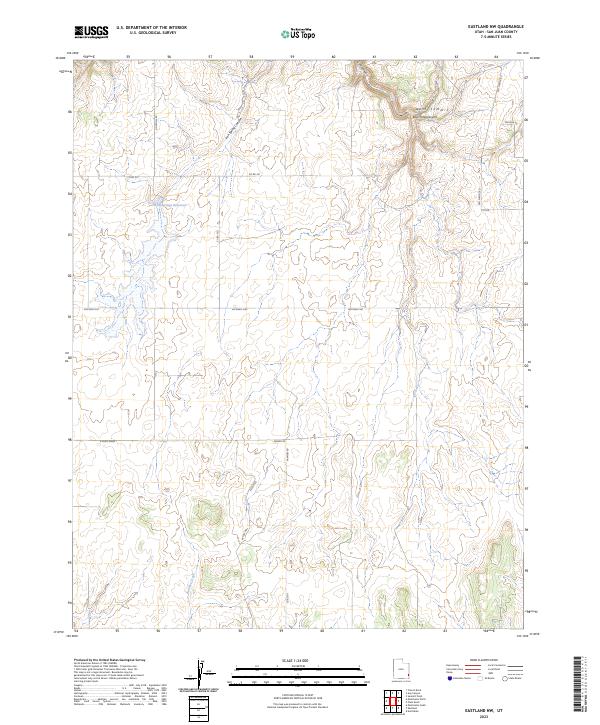 Eastland NW, UT — USGS 7.5-minute topo (2023)