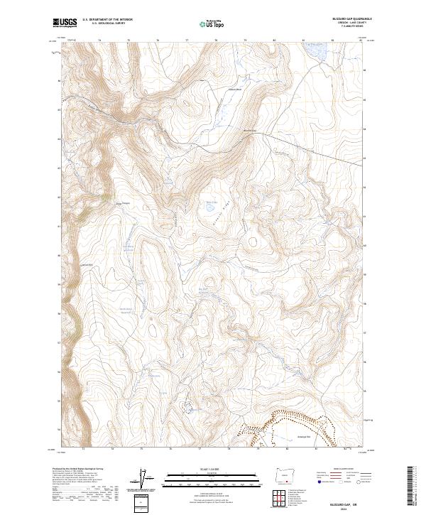 Blizzard Gap, OR — USGS 7.5-minute topo (2024)