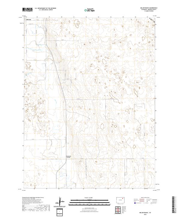 Miller Ranch, CO — USGS 7.5-minute topo (2022)