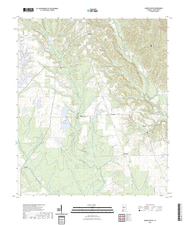 Marion South, AL — USGS 7.5-minute topo (2024)