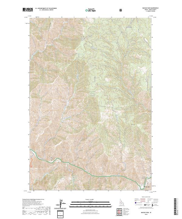 Mackay Bar, ID — USGS 7.5-minute topo (2024)