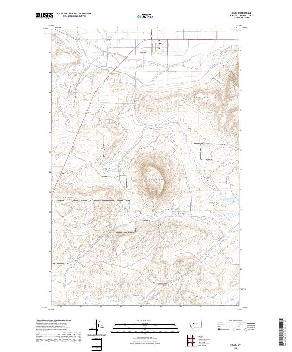 Simms, MT — USGS 7.5-minute topo (2024)