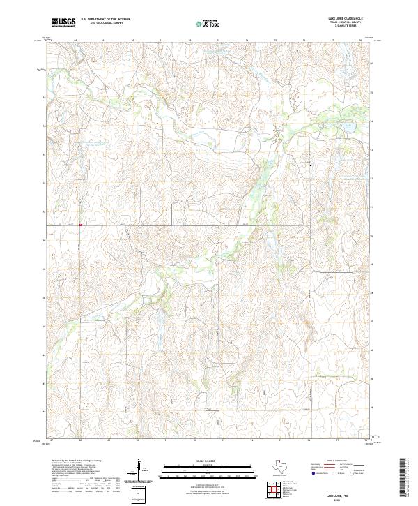 Lake June, TX — USGS 7.5-minute topo (2022)