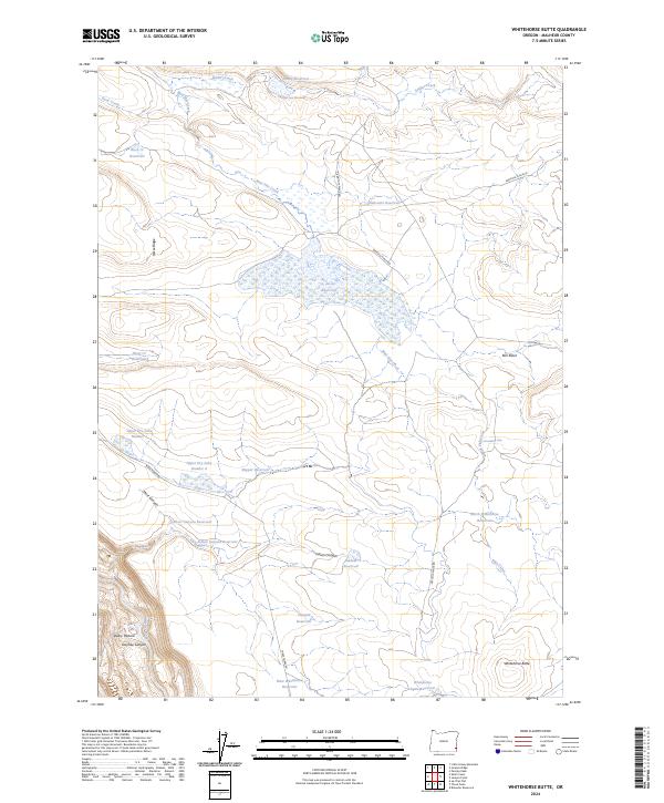 Whitehorse Butte, OR — USGS 7.5-minute topo (2024)