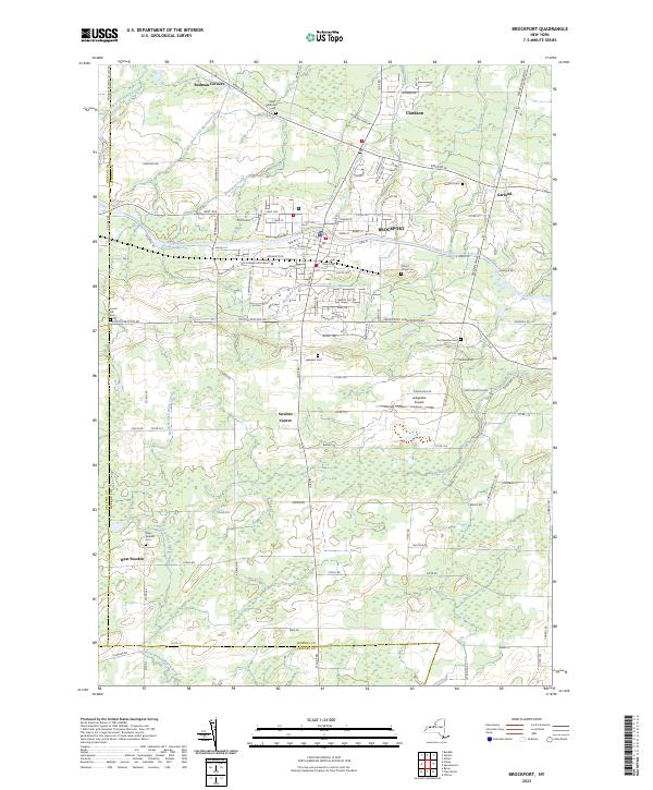 Brockport, NY — USGS 7.5-minute topo (2023)