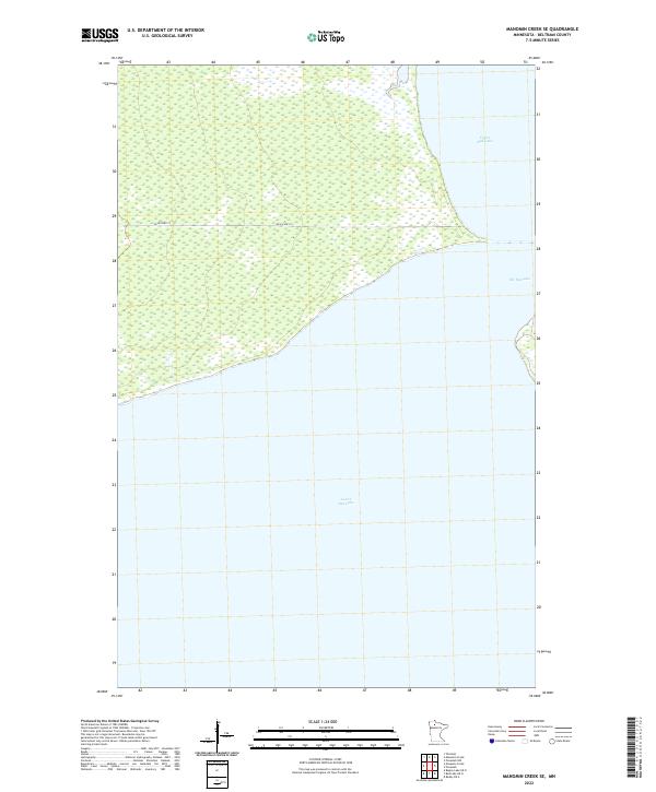 Manomin Creek SE, MN — USGS 7.5-minute topo (2022)