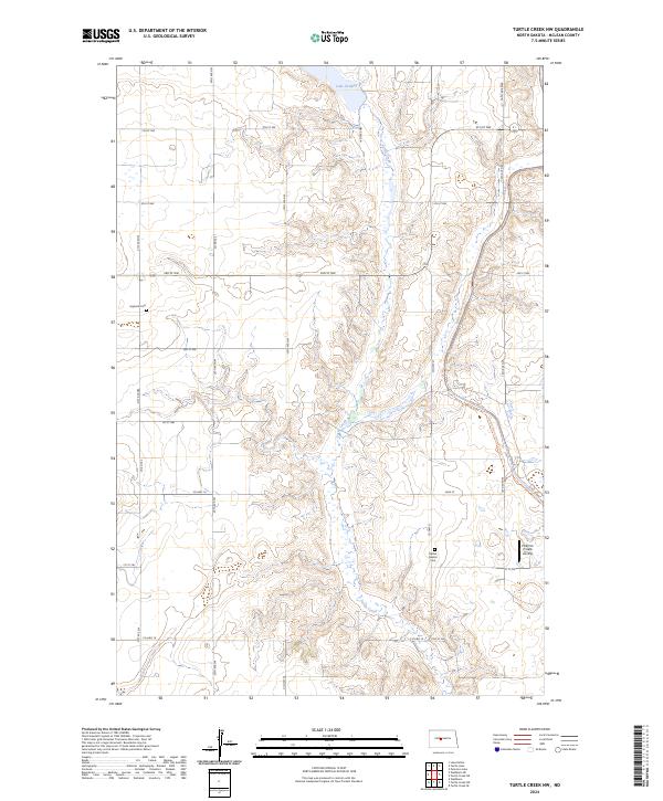 Turtle Creek NW, ND — USGS 7.5-minute topo (2024)