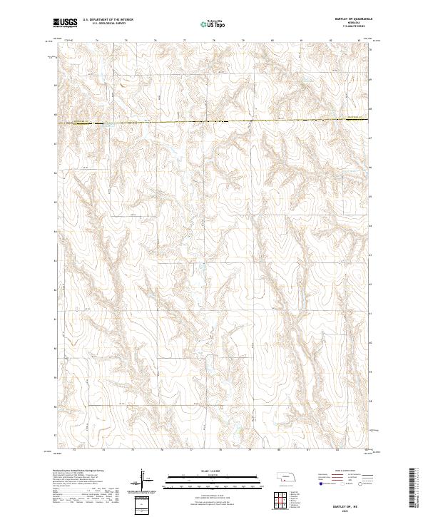 Bartley SW, NE — USGS 7.5-minute topo (2021)