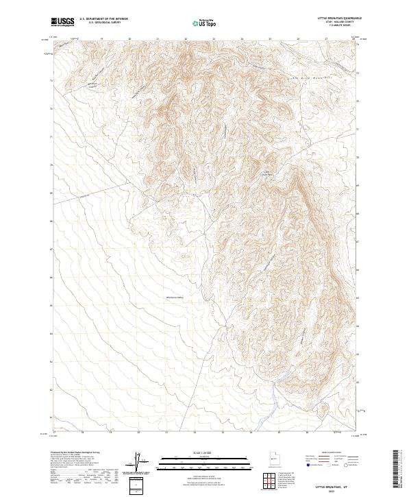 Little Drum Pass, UT — USGS 7.5-minute topo (2023)