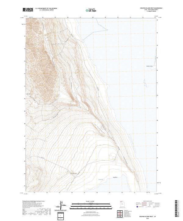 Dolphin Island West, UT — USGS 7.5-minute topo (2023)