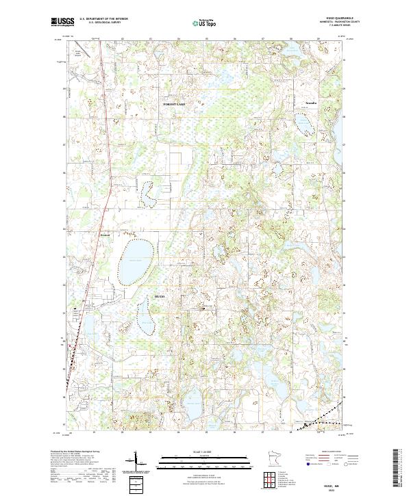 Hugo, MN — USGS 7.5-minute topo (2022)
