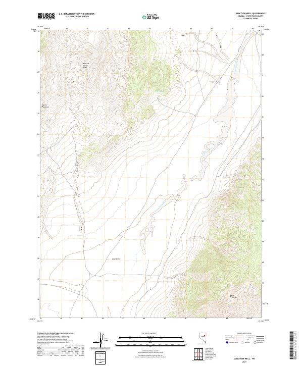 Junction Well, NV — USGS 7.5-minute topo (2021)