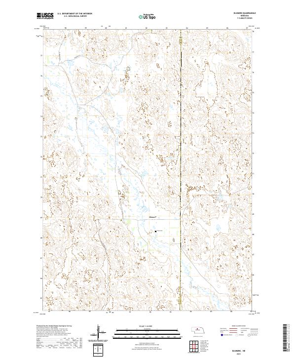 Elsmere, NE — USGS 7.5-minute topo (2021)