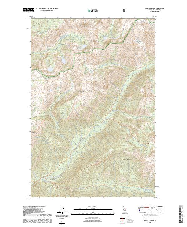 Mount Paloma, ID — USGS 7.5-minute topo (2024)