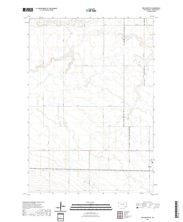 Ree Heights SE, SD — USGS 7.5-minute topo (2021)