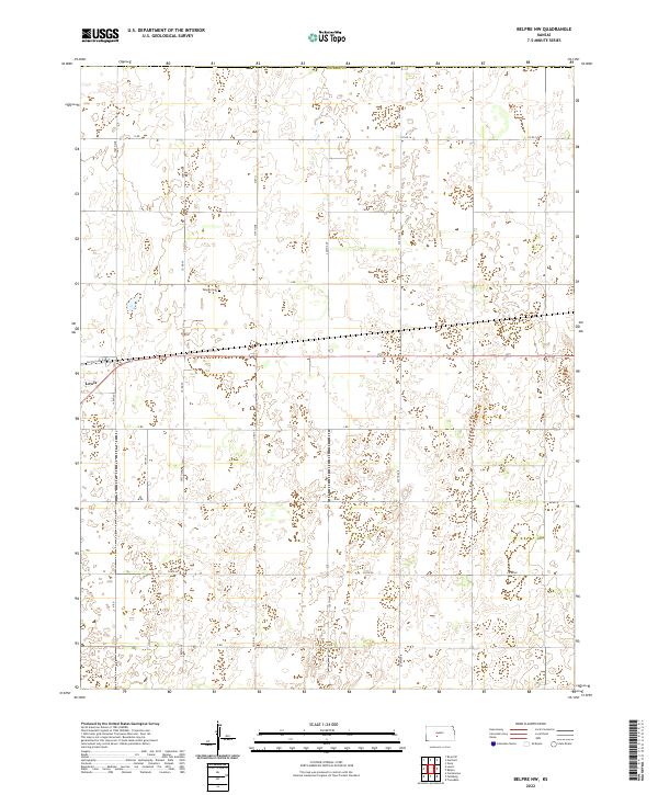 Belpre NW, KS — USGS 7.5-minute topo (2022)