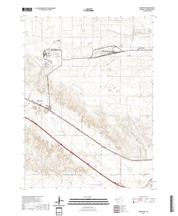 Brownson, NE — USGS 7.5-minute topo (2021)