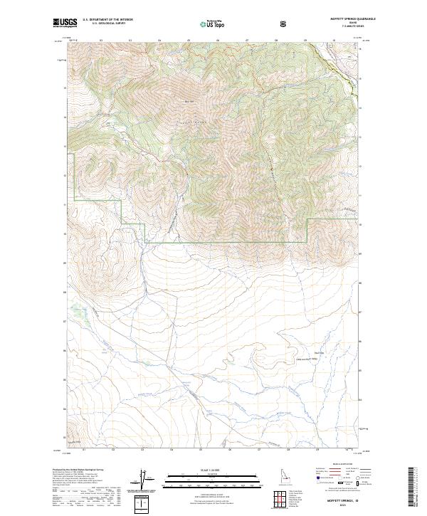 Moffett Springs, ID — USGS 7.5-minute topo (2023)