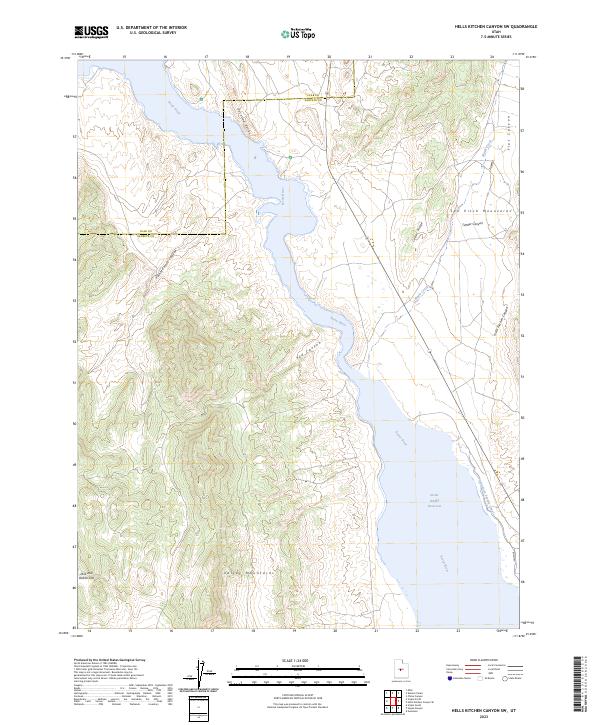 Hells Kitchen Canyon SW, UT — USGS 7.5-minute topo (2023)