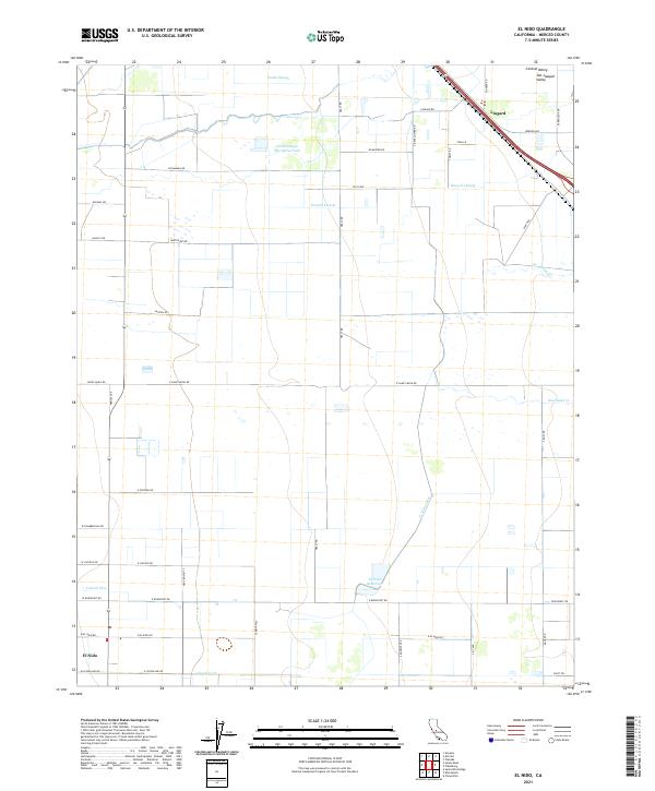 El Nido, CA — USGS 7.5-minute topo (2021)