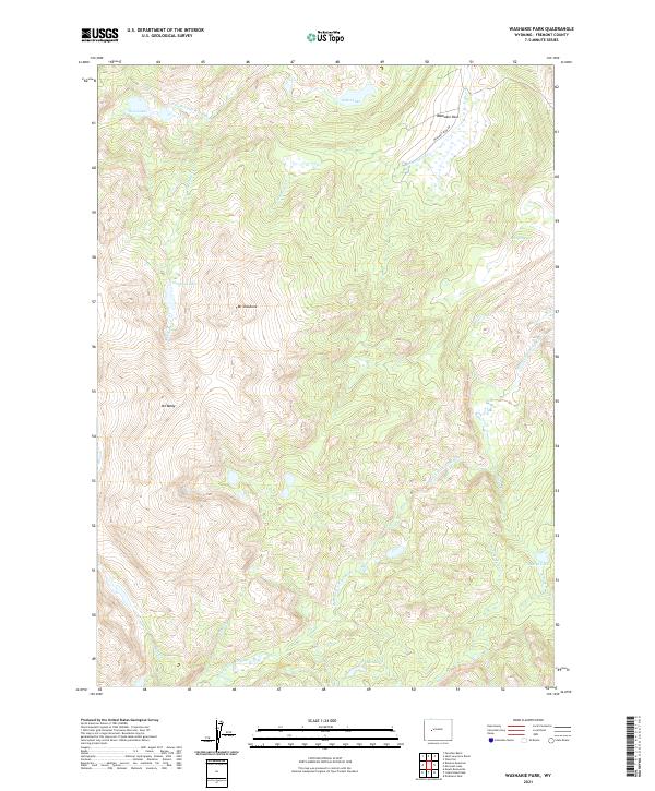 Washakie Park, WY — USGS 7.5-minute topo (2021)