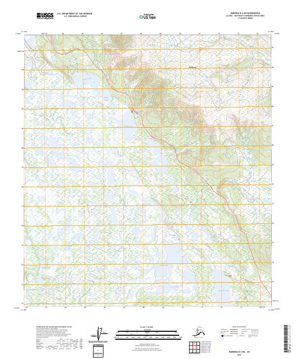Nabesna D-2 NE, AK — USGS 7.5-minute topo (2023)