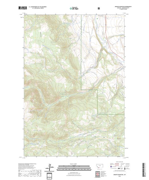 Granite Mountain, MT — USGS 7.5-minute topo (2024)