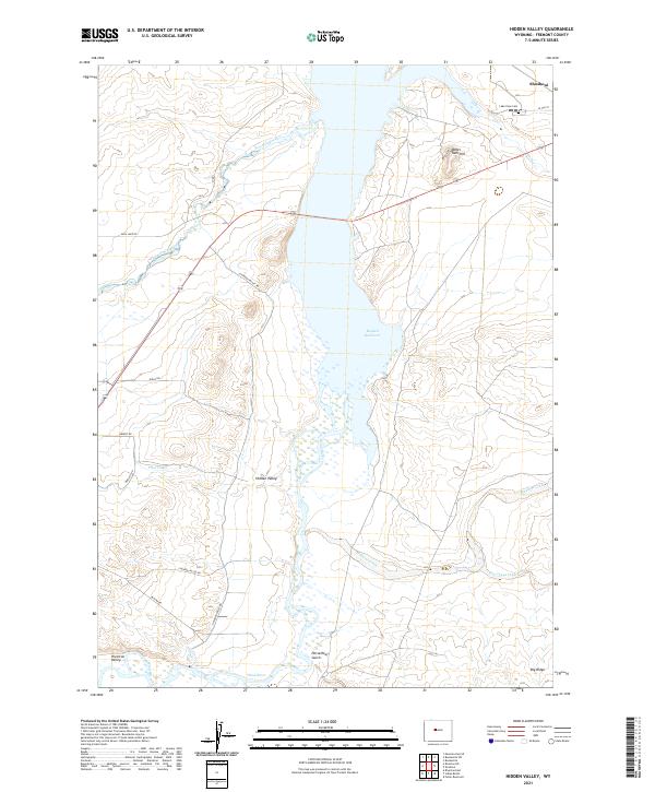 Hidden Valley, WY — USGS 7.5-minute topo (2021)